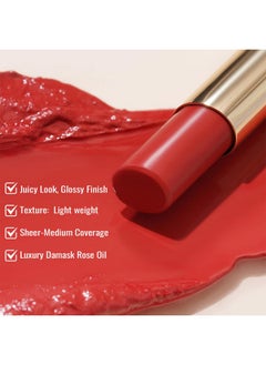 Oulac Moisturising Lipstick Red - Moisture Shine Hydrating Lipstick & Tinted Lip Balm for Dry Lips, Medium Coverage Lip Colour | Juicy Look, Glossy Finish, Vegan, Cruelty-Free, Femme Fatale (01) - pzsku/Z2F3C88F0A100CDBC420BZ/45/_/1738306104/d7051c8c-f12f-46dd-8c45-2ac25df56470