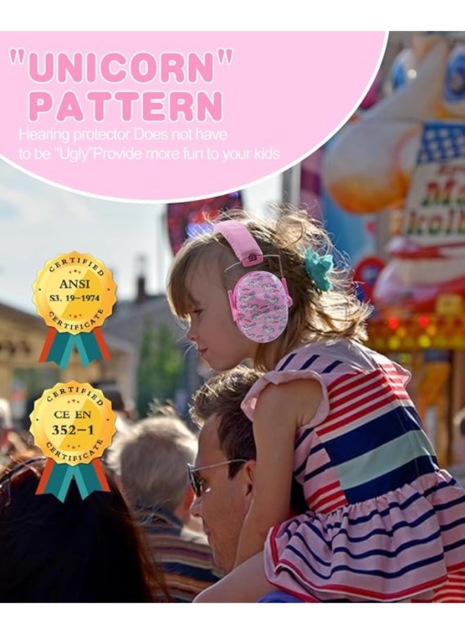 PROHEAR 032 Kids Ear Protection - Noise Cancelling Headphones Ear Muffs for Autism, Toddlers, Children - Pink - Image 3