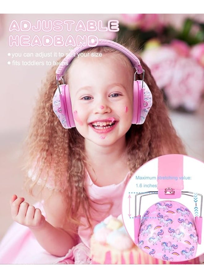 PROHEAR 032 Kids Ear Protection - Noise Cancelling Headphones Ear Muffs for Autism, Toddlers, Children - Pink - Image 2