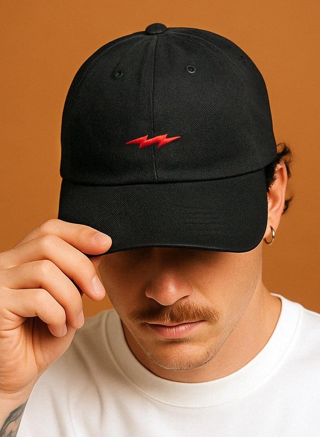 Supervek Black Dad Cap - Soft Crown Everyday Essential Travel Cap - Relaxed Fit for Men & Women - Adjustable Strap - Stylish Caps for Men Original - Perfect for Summer, Streetwear & Travel - Image 3