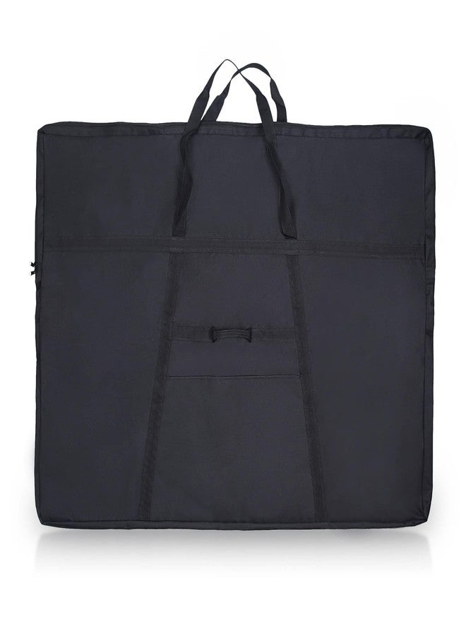 JJRING Dacron Light Weight Large Size Art Portfolio Tote Bag, 33'' x 43'' for 32'' x 42'' Black Carring Storage Case For Poster, Sketching and Drawing - Image 1