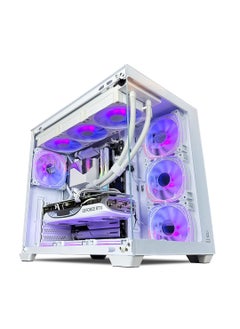 Pulse Gaming PC - Intel Core i7-14700K 3.4GHz Processor | NVIDIA RTX 4070 16GB GPU | 32GB DDR5 RAM | 990 Pro 1TB SSD | 240mm Liquid Cooler | 7 Fan Case Black | Windows 11 Pro | Desktop Computer Tower (White)