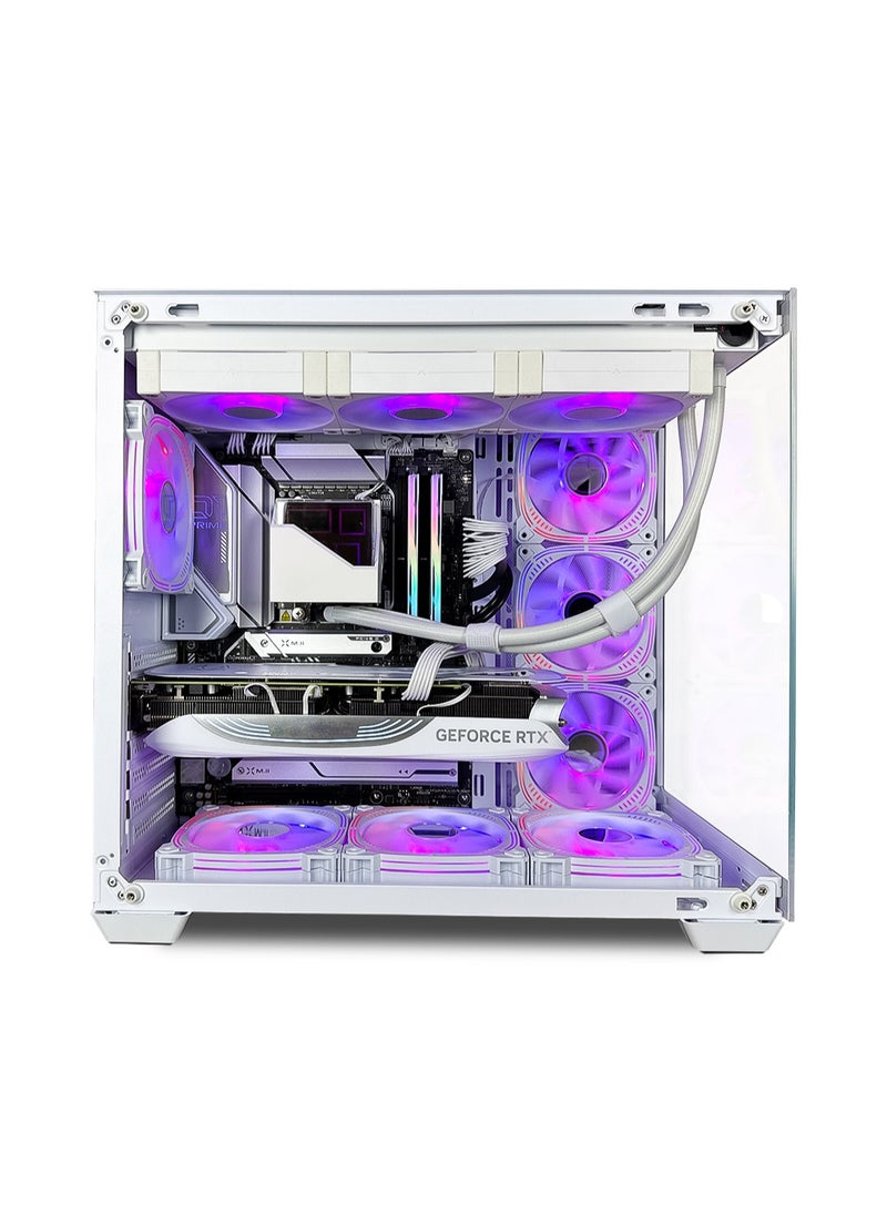 Game Sekret Pulse Gaming PC - Intel Core i7-14700K 3.4GHz Processor | NVIDIA RTX 4070 16GB GPU | 32GB DDR5 RAM | 990 Pro 1TB SSD | 240mm Liquid Cooler | 7 Fan Case Black | Windows 11 Pro | Desktop Computer Tower (White)  - Image 3