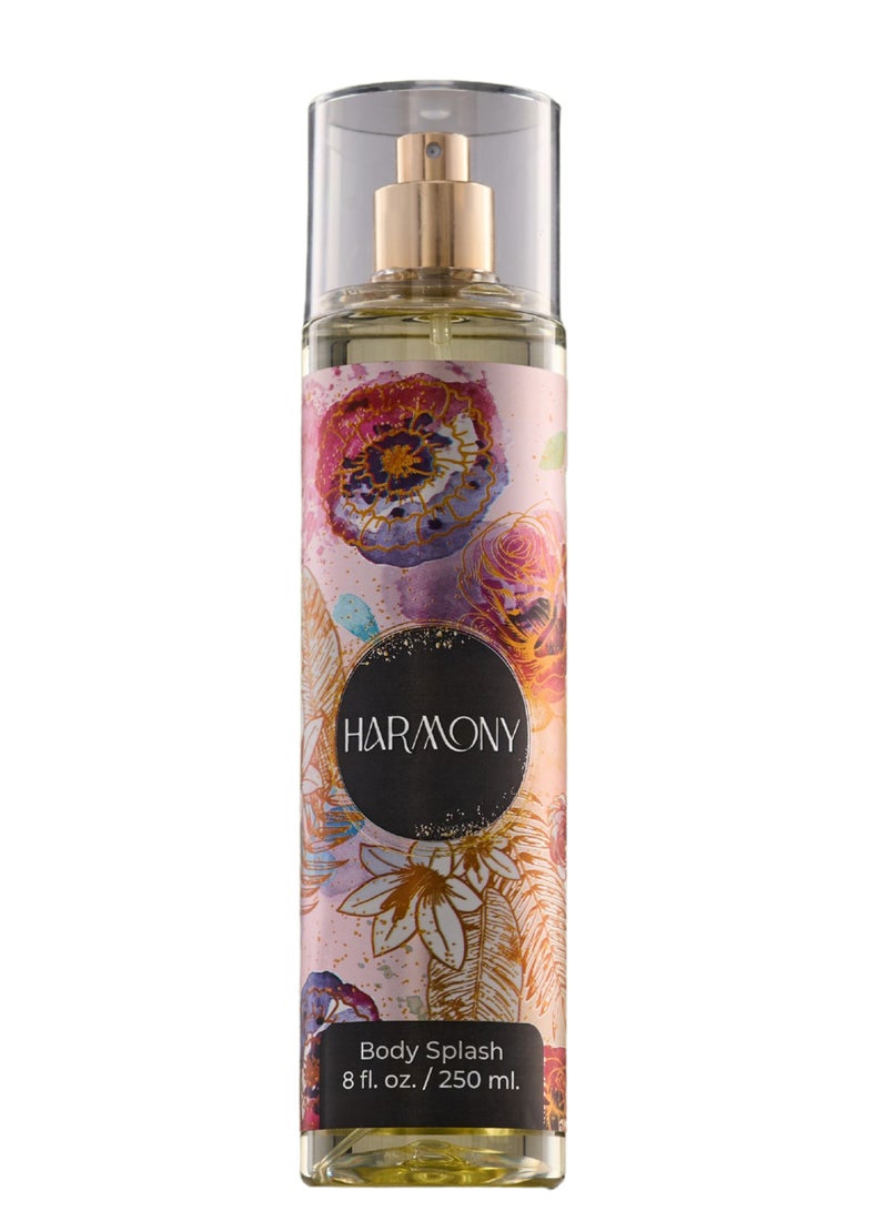 Harmony Premium Body Splash for Women 250ml | Long Lasting Fragrance Mist with Vanilla & Pear Scent | Refreshing Daily Body Spray | Lightweight Perfume Mist for All Day Freshness | Luxury Feminine Body Splash - Image 1