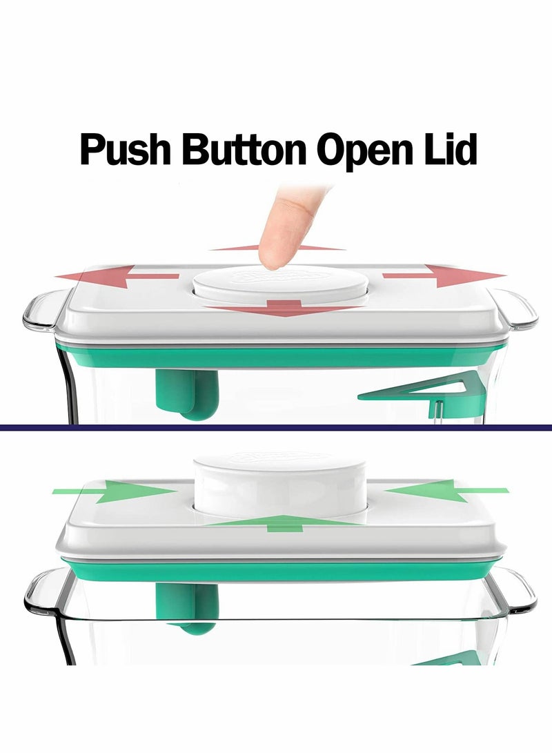 Excefore Baby Milk Powder Dispenser, Portable Milk Powder Food Storage Containers with Lid New Born Milk Powder Box - Image 3