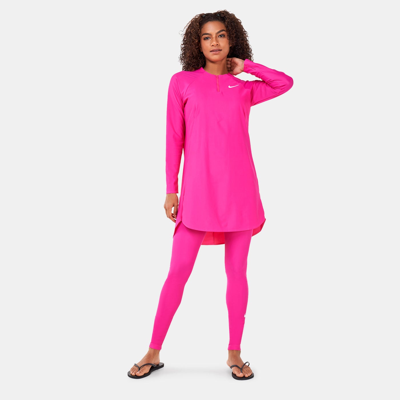 nike victory full coverage swim tunic