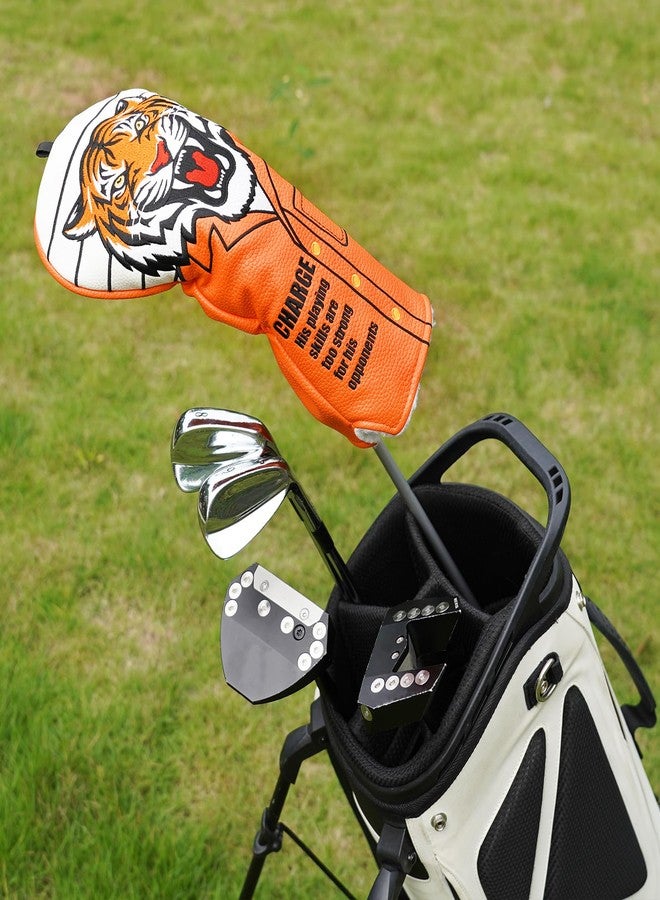 Big Crazy Funny Driver Headcover, Golf Head Covers, Tiger Design and Exquisite Workmanship, Waterproof Golf Club Head Covers, Club Protective, Golf Accessory and Gift for Men and Women - Image 2