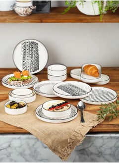 Kitchen Life 14-Piece Serving 6 Person Sio Savior Porcelain Breakfast Set  - Image 3
