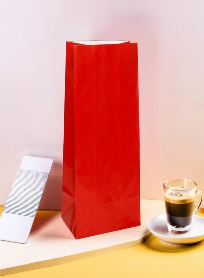 Unique Party Ruby Red Party Paper Bag | 10" x 5" | 12 Pcs - Image 4