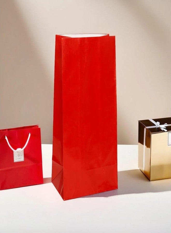 Unique Party Ruby Red Party Paper Bag | 10" x 5" | 12 Pcs - Image 3