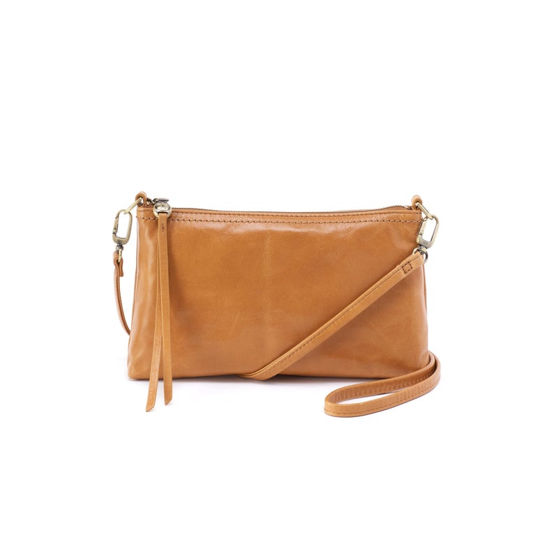 HOBO Darcy Convertible Leather Crossbody Bag with Removable Strap - Leather Shoulder Bag & Wristlet with 6 Card Slots, Bill Slot & Exterior Phone Pocket - Natural - Image 1