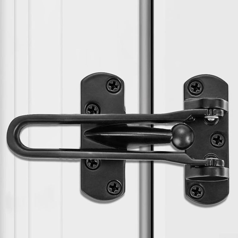 قفل سلسلة أمان للباب من سبيكة الزنك الثقيلة المضادة للسرقة، آمن للأطفال، فضي - Image 4