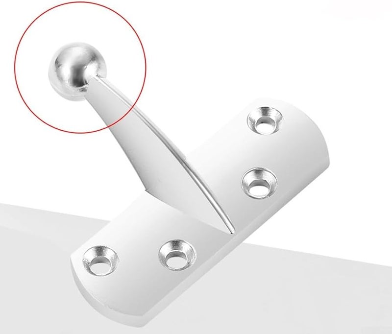 قفل سلسلة أمان للباب من سبيكة الزنك الثقيلة المضادة للسرقة، آمن للأطفال، فضي - Image 3