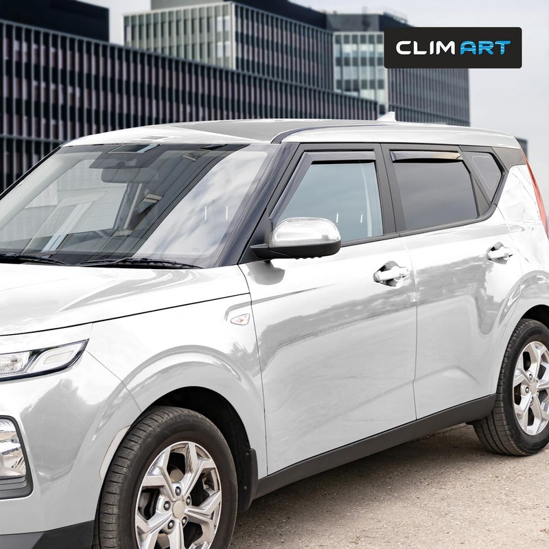 CLIM ART In-Channel Rain Guards for Kia Soul 2020-2024 - 4 Piece Set - Image 4