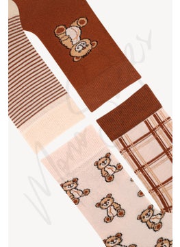 Mono Socks 4-Piece Teddy Bear Lazy Bear Socks  - Image 2