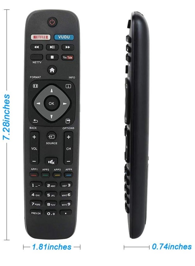 ELTRAZONE NH500UP Replacement Remote Control for Philips TV 32PFL4902/F7, 40PFL4901/F7, 43PFL4901/F7, 50PFL5602/F7, 55PFL5602/F7, 65PFL5602/F7, 75PFL66601/F7 with battery - Image 3