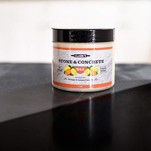 CLARK'S Natural Stone Wax Kit - Set to Restore Soapstone, Slate and Concrete Countertops includes Finishing Wax (6oz), Applicator Sponge and Buffing Pad, Enriched with Natural Lemon and Orange Extract - Image 3