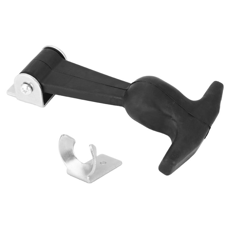 Galvanized Rubber Latch Buckle Holder 250N Load Capacity Shock Absorption Elastomer Body - Compact Internal Button Hook - Galvanized Steel Surface for Machinery Hoods - Image 2