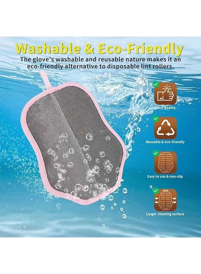قفاز إزالة شعر الحيوانات الأليفة للقطط والكلاب، قفازات كهربائية قابلة لإعادة الاستخدام لإزالة شعر الحيوانات الأليفة، أداة لإزالة شعر الحيوانات الأليفة للأريكة والملابس والسجاد ومقعد السيارة - Image 5
