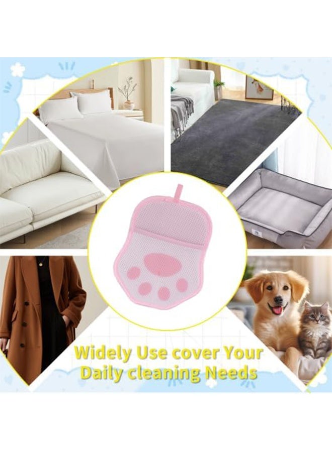 قفاز إزالة شعر الحيوانات الأليفة للقطط والكلاب، قفازات كهربائية قابلة لإعادة الاستخدام لإزالة شعر الحيوانات الأليفة، أداة لإزالة شعر الحيوانات الأليفة للأريكة والملابس والسجاد ومقعد السيارة - Image 4