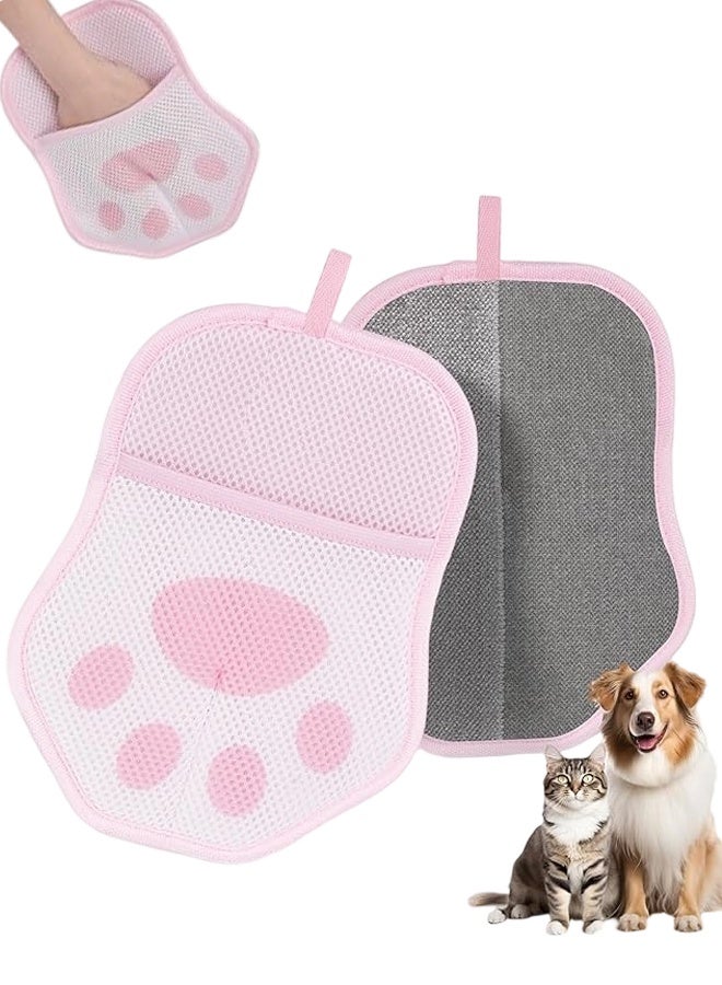 قفاز إزالة شعر الحيوانات الأليفة للقطط والكلاب، قفازات كهربائية قابلة لإعادة الاستخدام لإزالة شعر الحيوانات الأليفة، أداة لإزالة شعر الحيوانات الأليفة للأريكة والملابس والسجاد ومقعد السيارة - Image 1