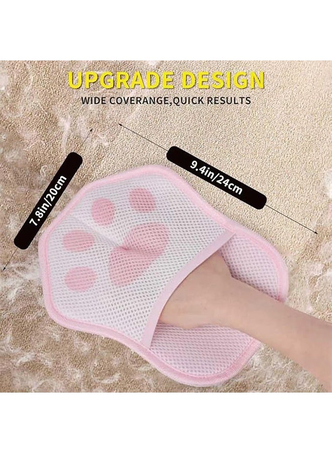 قفاز إزالة شعر الحيوانات الأليفة للقطط والكلاب، قفازات كهربائية قابلة لإعادة الاستخدام لإزالة شعر الحيوانات الأليفة، أداة لإزالة شعر الحيوانات الأليفة للأريكة والملابس والسجاد ومقعد السيارة - Image 2