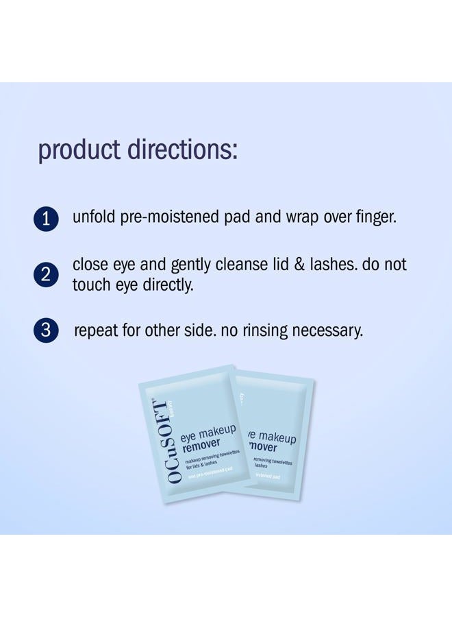 OCuSOFT Beauty Eye Makeup Remover, Individually Wrapped Makeup Removing Towelettes for the Face, Lids and Lashes, 36 Count - Image 4