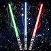 KEGOZ 3 Packs 3 Colors Light Sabers with FX Sound Motion Sensors for Kids Expandable Handle Light up Sword for Halloween Xmas Boys Childrens Day Dress Up Parties Costum Galaxy War Fighters and Warriors - Image 4