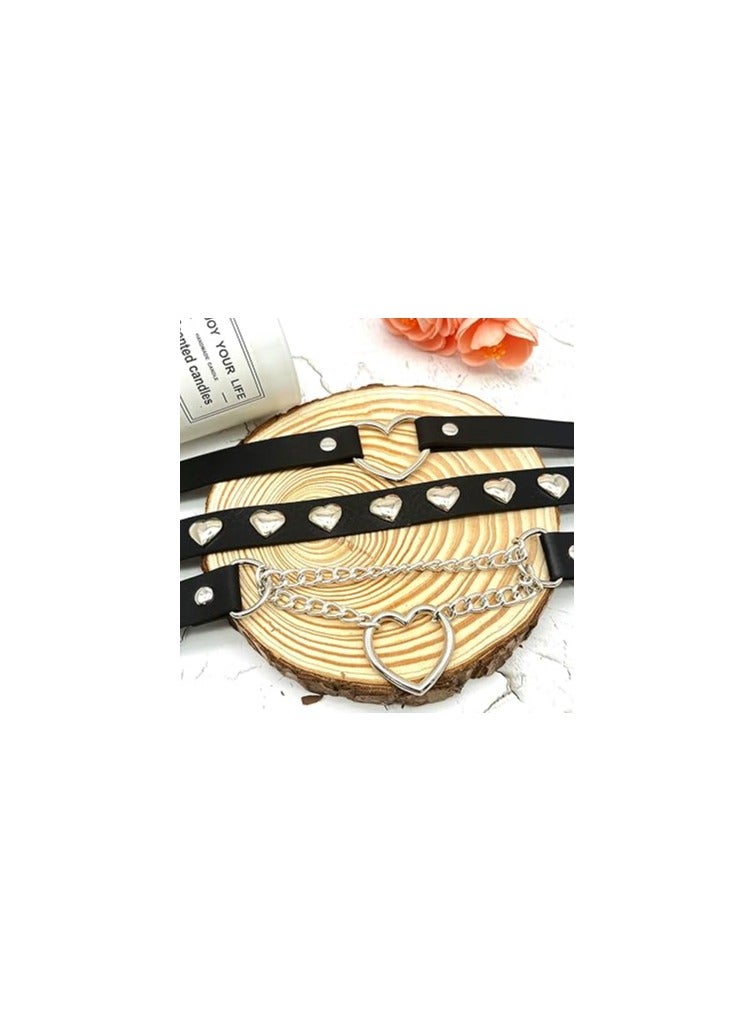 3pcs Black Velvet Choker Necklace Set for Women, Layered Gothic Lace Collars, Adjustable Classic Chokers for Girls, Perfect for Parties and Birthday Gifts. - Image 4