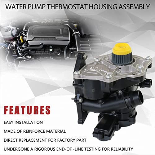 JDMSPEED Water Pump Thermostat Housing Assembly 06L121011B Replacement For Audi A3 A4 A5 S3 TT, Replacement For Volkswagen VW Golf Beetle Passat SportWagen 1.8T 2.0T Replaces 06L121111J 06L121111H - Image 4