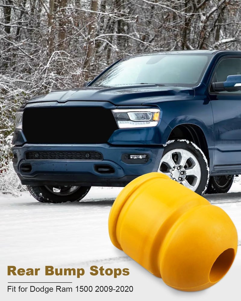 ANODZU Rear Bump Stops Fit for Dodge RAM 1500 2009-2020, Pair Suspension Jounce Control Arm Bumpers, Replace 52855788AB - Image 2