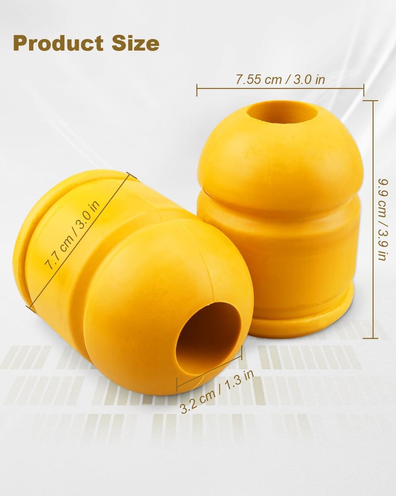 ANODZU Rear Bump Stops Fit for Dodge RAM 1500 2009-2020, Pair Suspension Jounce Control Arm Bumpers, Replace 52855788AB - Image 3