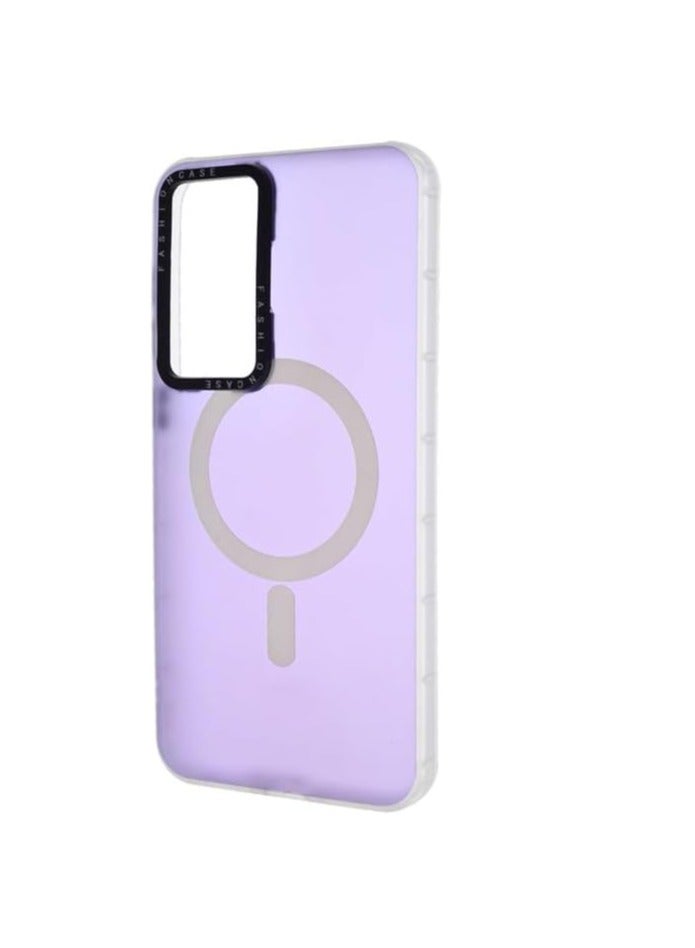 Shockproof Silicone Back Cover for Samsung Galaxy A36 - Purple - Image 2