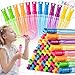 IJIGU 36 Pack Big Bubble Wands Bulk in 6 Colors Ideal for Easter Summer Halloween Valentine School Classroom Prizes - Image 3