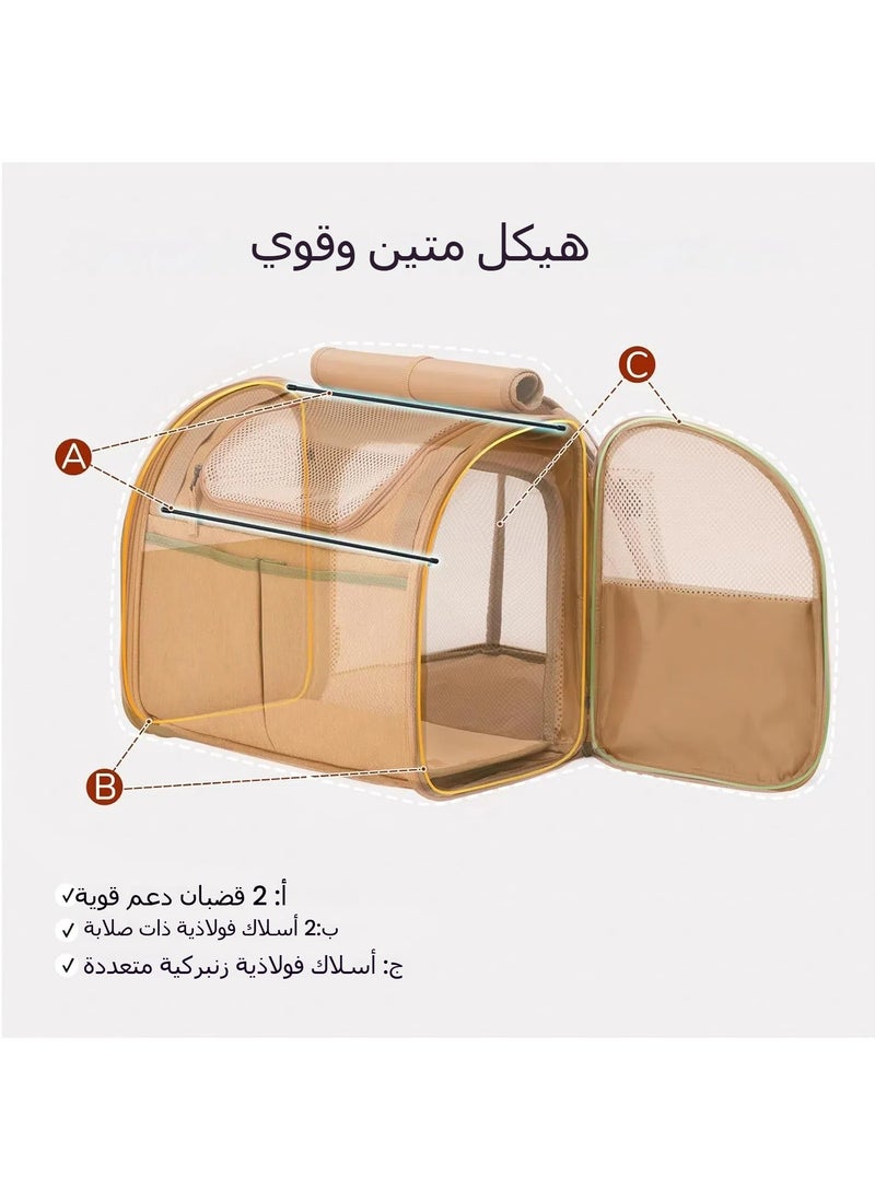 General - Cat Backpack Expandable Breathable Large Space Portable for Outing Spaceship-style Pet Carrier - Image 1