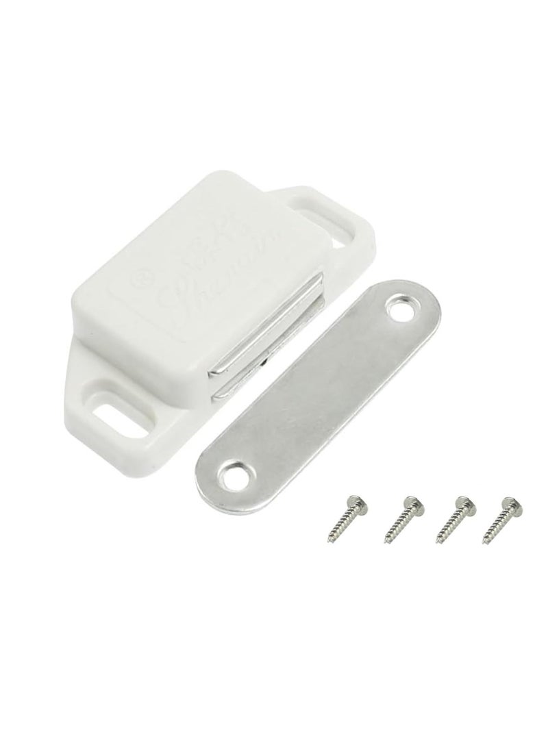 Royal Apex Pack of 1 Cabinet Magnetic Catch with Screws Magnetic Closure for Furniture, Cupboard, Wardrobe, Drawers & Doors White Door Closer Latch - Image 1