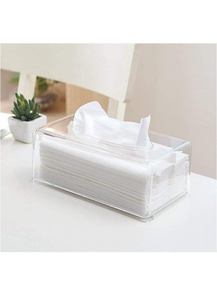Cazadora Clear Acrylic Tissue Holder Rectangular Design for Bathroom Kitchen Office Bedroom Living Room Elegant Transparent Tissue Box Cover Durable Acrylic Construction Moisture Resistant Lightweight Practical Hygienic Tissue Organizer for Home Hotel Restaurant Café Workspace Modern Minimalist Décor Easy Refill Fits Standard Tissue Boxes Sleek Clear Finish Space Saving Countertop Tabletop Organizer High Quality Acrylic Material Daily Use Household Accessories Bathroom Accessories Kitchen Accessories Office Supplies Decorative Storage Solution for KSA Homes and Commercial Use - Image 5