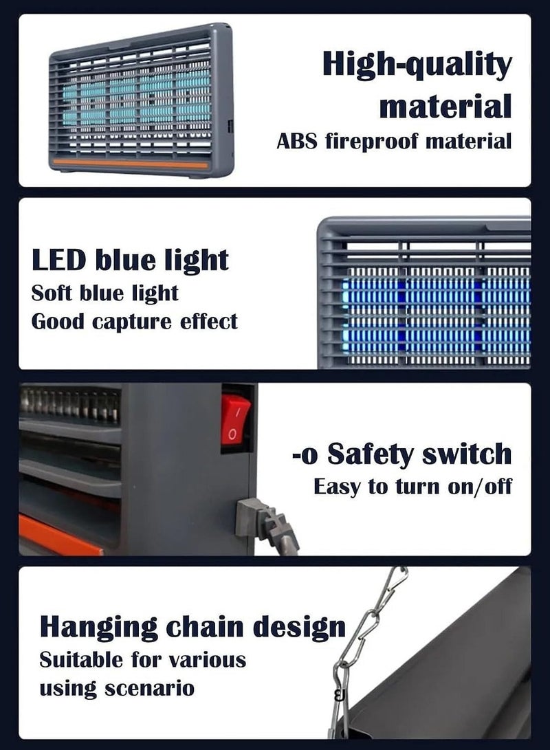 اي لايت قاتل الحشرات الكهربائية التلقائي علة القاتل أنبوب مزدوج LED 10W - Image 5