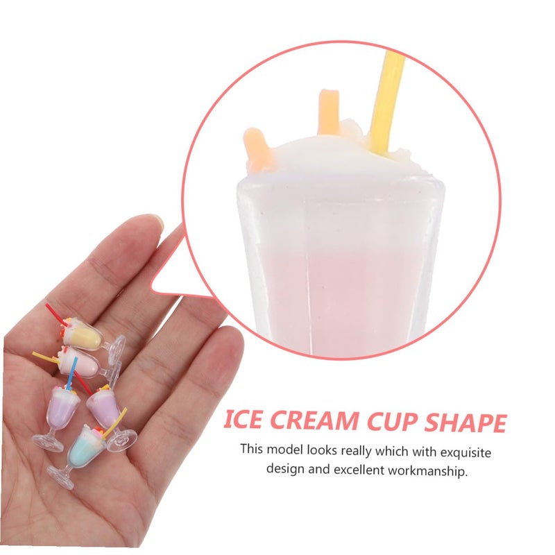 Miniature DIY Ice Cream Cup Model Dollhouse Decor Accessories For Crafting - Image 4