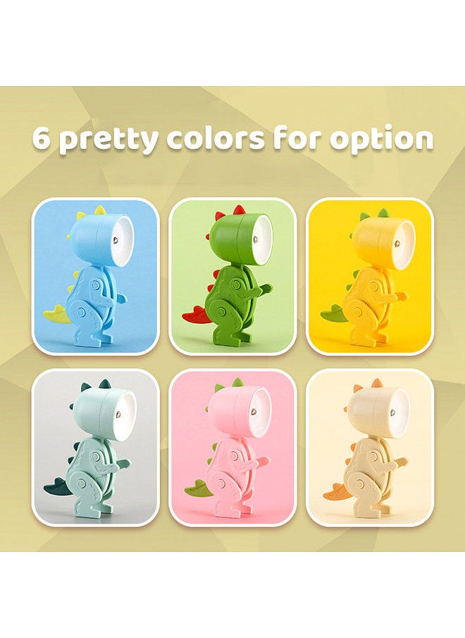 Generic - Cartoon Night Light Kid Lamp Mini Dinosaur LED Desk Lamps Cute DIY Portable with Adjustable Angle for Kids Students Bedroom Bookends Nursery Room - Image 1