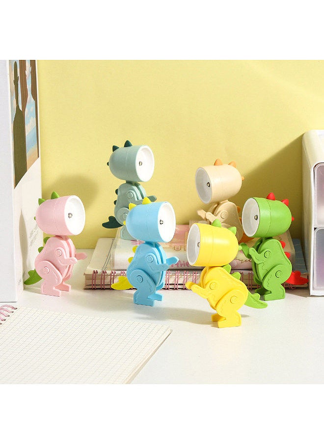 Generic - Cartoon Night Light Kid Lamp Mini Dinosaur LED Desk Lamps Cute DIY Portable with Adjustable Angle for Kids Students Bedroom Bookends Nursery Room - Image 1