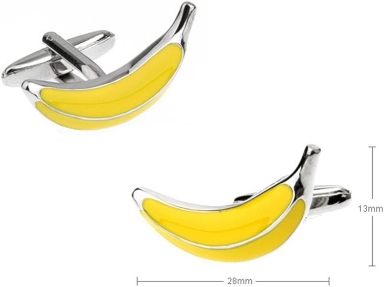 Vcufflinks 3D Bananas Cufflinks Banana Fruit Cuff Links - Image 2