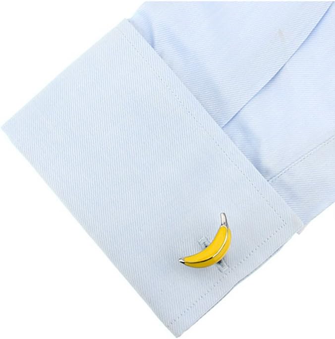 Vcufflinks 3D Bananas Cufflinks Banana Fruit Cuff Links - Image 4