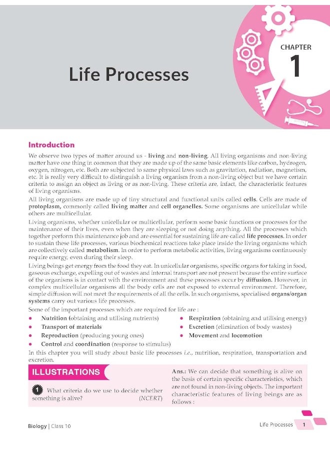 MTG Foundation Course Class 10 Biology Book - Your Companion to Crack NTSE-NVS-KVPY-BOARDS-NEET-NSO Olympiad, Based on Latest Pattern-2023 MTG Editorial Board  - Image 3
