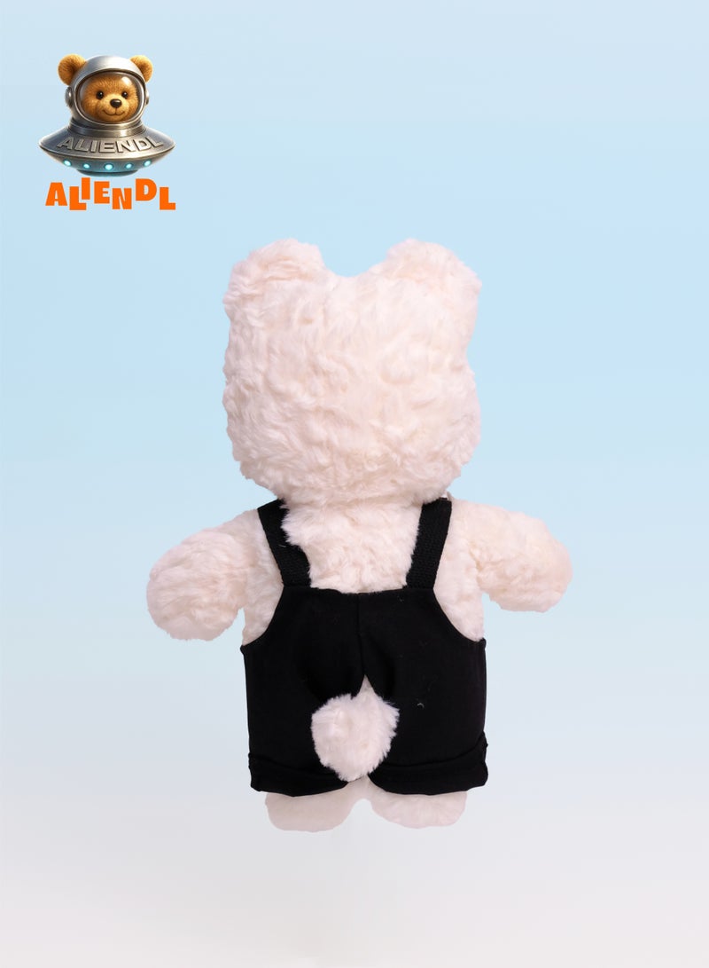ALIENDL Pure Pup – Plush Puppy Stuffed Animal Toy for Baby Kids, Soft Cute White Dog Plush Doll Gift Set with Removable Clothes & Pouch, Perfect Gift for Kids, Friends & Couples - Image 4