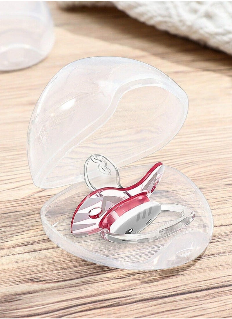 Generic 4pcs Baby Pacifier Case, Transparent Dummy Holder Case Portable Dustproof Pacifier Soother Container Clip Holder Case for Kids, Infant Pacifier Storage Box Accessories  - Image 4