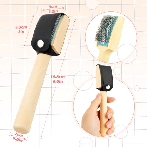 CM Cosmos 2 Pcs Dance Shoes Brush, Suede Soles Wire Shoes Cleaners Cleaning Brush for Dancing Shoes - Image 2
