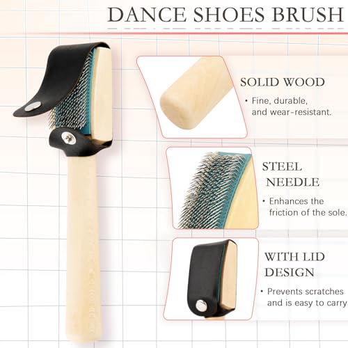 CM Cosmos 2 Pcs Dance Shoes Brush, Suede Soles Wire Shoes Cleaners Cleaning Brush for Dancing Shoes - Image 3