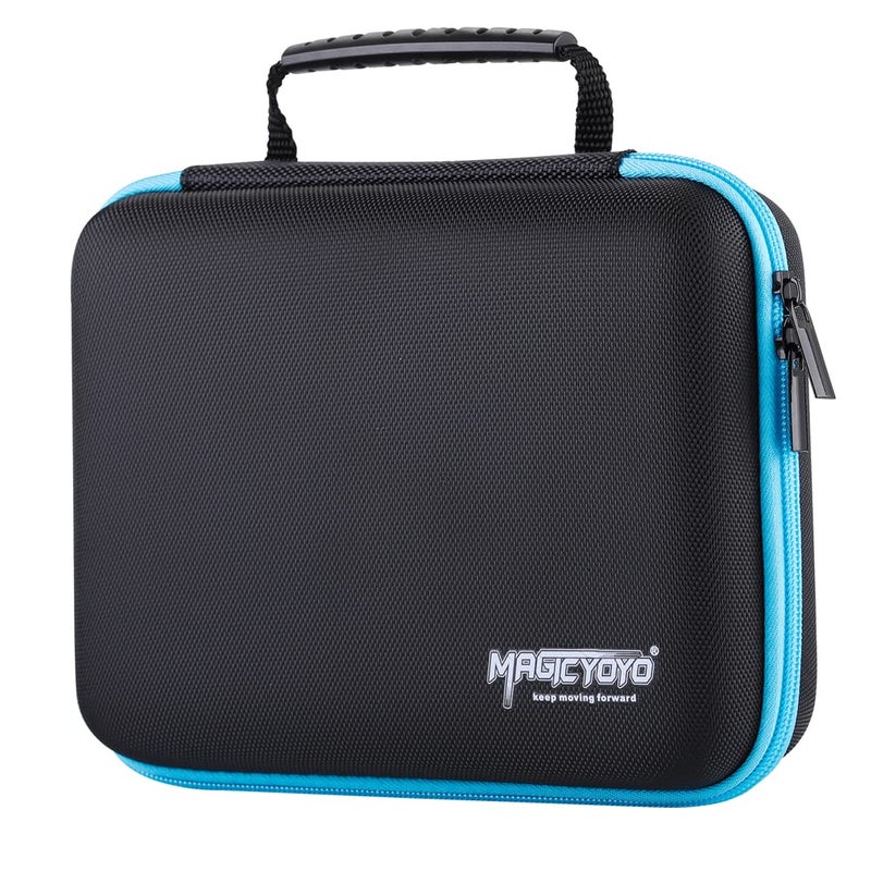 MAGICYOYO Yoyo Storage Case, Portable Yoyo Storage Bag Carry Bag Pouch Outdoor Protect Yo-yo Accessories, 6 Yo yo Storage Compartments and Interior Zip Mesh (Black Yellow) - Image 4