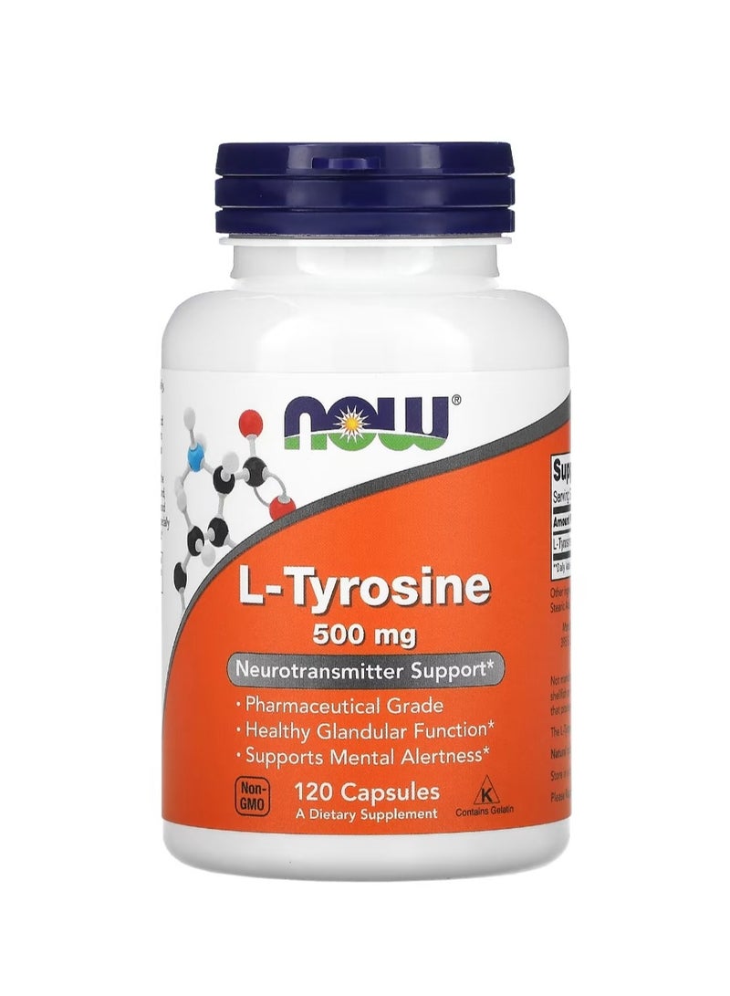 ناو ل-تيروسين 500 ملجم، 120 كبسولة - Image 1